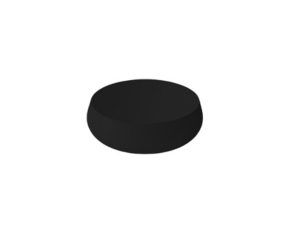 NEWARC ELIPSO COUNTERTOP WASHBASIN GLOSSY BLACK Ø46X17CM 505050B