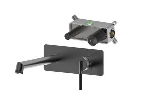NEWARC OPERA BUILT-IN BASIN FAUCET METALLIC GRAY 985571G