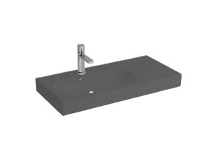 NEWARC RİVER WASHBASIN WITH ETAGERE MATT ANTHRACITE 80X38X13CM 507080MA