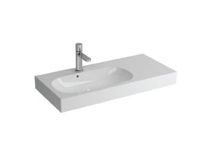 NEWARC RIVER WASHBASIN WITH ETAGERE MATT WHITE 80X38X13CM 507080MW