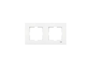 VISCO KARRE WHITE DOUBLE HORIZONTAL FRAME | VISCO KARRE BEYAZ ÇİFT YATAY ÇERÇEVE