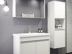 AQUANILE BEGONIA 80 CM BATHROOM CABINET WHITE | AQUANILE BEGONIA 80 CM BANYO DOLABI BEYAZ