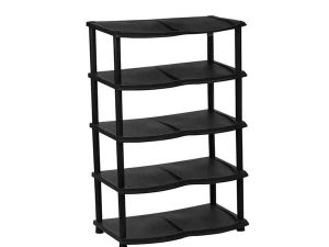 DOUBLE PLASTIC SHOE RACK 5 LAYERS