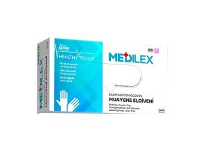 REFLEX MEDİLEX POWDER FREE EXAMINATION GLOVE BLUE S SIZE 100 PACK