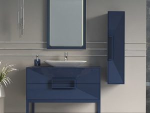 AQUANIL OMENTE 100 CM BATHROOM CABINET NAVY BLUE