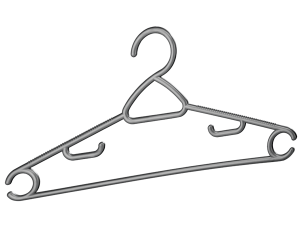 BEE HOME CLASSY COAT HANGER 4 PCS AK 296