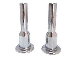 LONG HONEYCOMB PIPE CONCEALER CHROME 2-PACK Ø2XØ7X10 13537