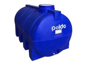 POLDE POLYETHYLENE DOUBLE LAYER HORIZONTAL BLUE WATER TANK 5000 LT