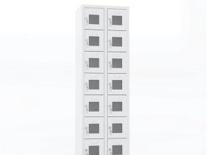MASTER STEEL SAFETY DEPOSIT LOCKER 14 COMPARTMENTS WITH PLEXI DOOR 56X40X182 U-GZ014-P
