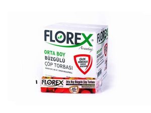 FLOREX 402 STRAWBERRY SCENTED DRAWSTRING MEDIUM GARBAGE BAG 55X60CM 25 ROLLS 1 ROLL 10 PIECES