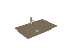 NEWARC NATURAL WASHBASIN WITH ETAGERE MATT KASHMERE 80X46X1,4CM 504080MC
