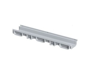 MAXIFLOW PLASTIC CHANNEL GUTTER 75X130X500MM WHITE 13661