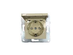 VİKO KARRE CREAM CHILD PROTECTION COVER GROUNDED SOCKET OUTLET