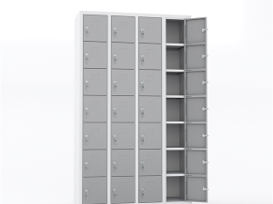 MASTER STEEL STORAGE CABINET METAL 28 COMPARTMENTS 110X40X182 U-GZ028