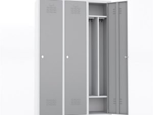 MASTER STEEL WARDROBE WITH METAL CENTER BRACKET 3 DOORS 117X40X185 U-S03TK