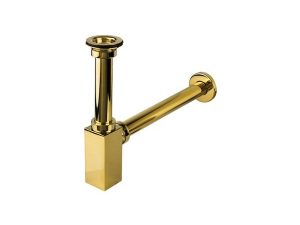NEWARC CORNER SINK FAUCET WITH STRAINER GOLD 760521G