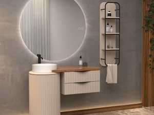AQUANİL LOTUS SİNGLE 105 CM BATHROOM CABINET VIOLET