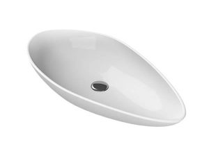 TURQUOISE CERASTYLE OLIVE COUNTERTOP SINK 75X38CM 071300
