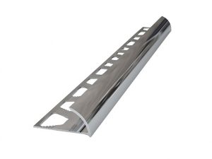 TESAY ALUMINUM EXTERNAL CORNER TILE PROFILE 10MM CHROME BRIGHT FÇDAK10-11