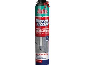 AKFİX THERMCOAT THERMAL AND ACOUSTIC INSULATION POLYURETHANE FOAM 930 GR