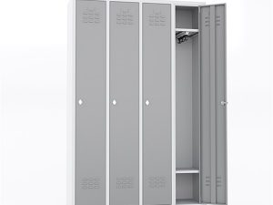 MASTER STEEL WARDROBE METAL NARROW TYPE 4 DOOR 119X40X185 U-D04