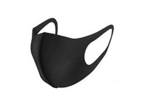NANO 3 PLY BLACK MASK WASHABLE