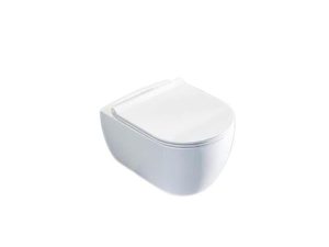 TURQUOISE CERASTYLE CİTY RİMLESS CHANNELLESS WALL HUNG TOILET + UF SLOW CLOSING LID SET002016