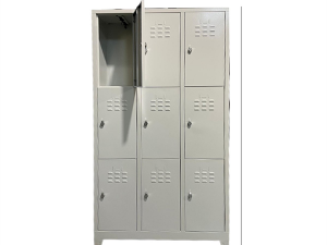 USTA STEEL WARDROBE METAL 9 DOOR 97X37X200 U-S09 GRAY BODY-GRAY DOOR | USTA ÇELİK GARDIROP METAL 9 KAPILI 97X37X200 U-S09 GRİ GÖVDE-GRİ KAPILI