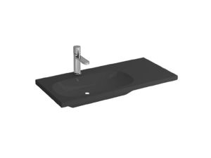 NEWARC RIVER WASHBASIN WITH ETAGERE MATT BLACK 80X38X4CM 506080MB
