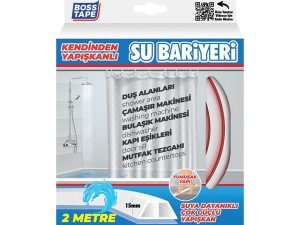 BOSS TAPE ADHESIVE WATER BARRIER WHITE 15MM X 2MT