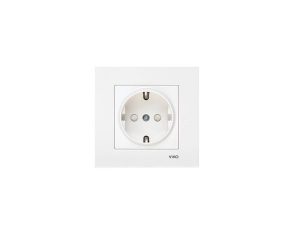 VİKO KARRE WHITE CHILD PROTECTION COVER GROUNDED SOCKET OUTLET WITHOUT FRAME