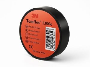 3M TEMFLEX 1300E ELECTRICAL INSULATION TAPE 18MMX9,15M BLACK