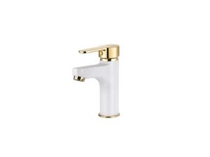 VENEZIA CHROME WHITE GOLD BASIN FAUCET 5012304-24