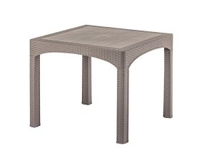 BREZZA 2574 RATTAN TABLE 90X90X75 CM DESERT GRAY