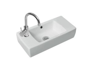 TURQUOISE CERASTYLE CITY COUNTERTOP SINK 25X50 CM LEFT 001600-U