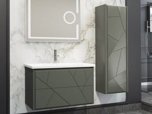 AQUANİL KİEV 80 CM BATHROOM CABINET ANTHRACITE