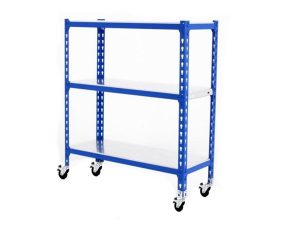 MASTER STEEL LOAD AND TRANSPORT TROLLEY WITH WHEELS 43X93X108 3 LAYERS