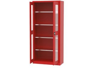 MASTER STEEL FIRE EQUIPMENT CABINET WITH PLEXI DOOR 92X40X196 RED U-YNGDLP1