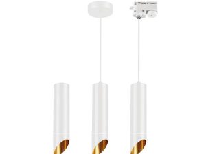 FORLİFE PIPE TYPE PENDANT GU10 LAMP HOLDER WHITE/ROSE FL-2256 B