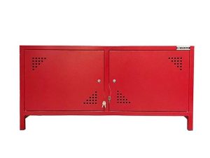 USTA STEEL TV STAND RED 119X40X68 U-TVSHP