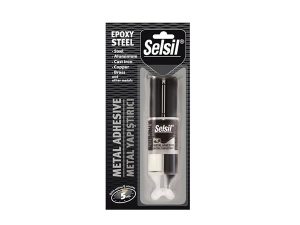 SELSIL EPOXY METAL ADHESIVE INJECTOR 5 MIN 28 GR | SELSIL EPOKSİ METAL YAPIŞTIRICI ENJEKTÖRÜ 5 DAKİKA 28 GR
