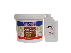 AS-COAT DOUBLE COMPONENT RUBBER FLOOR COATING ADHESIVE 9.5 KG