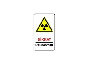 C131 CAUTION RADIATION 15X25 CM