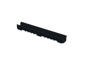 MAXIFLOW PLASTIC CHANNEL GUTTER 100X130X1000MM BLACK 27104