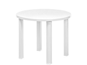 BREZZA 2550 ROUND TABLE Ø90 CM WHITE