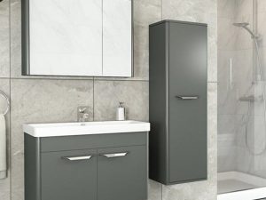 AQUANİL MAUNA 80 CM BATHROOM CABINET ANTHRACITE | AQUANİL MAUNA 80 CM BATHROOM CABINET ANTHRACITE