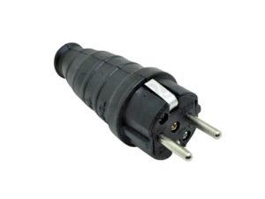 SINGLE PHASE RUBBER MALE PLUG 1X16AH 250V