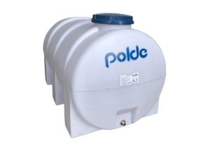 POLDE POLYETHYLENE SINGLE LAYER HORIZONTAL WHITE WATER TANK 3000 LT