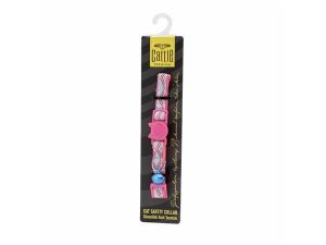 CATTİE PATTERNED CAT NECK COLLAR PINK 1X15-25CM EKBTPINK
