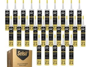 SILICONE SILICONEIZED ACRYLIC SEALANT 500 GR WHITE 1 BOX = 25 PIECES 3030
